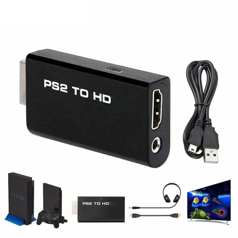 Hdmi Adapter Tablet - PS2를 HD와 호환되도록 변환하는 어댑터로, 3.5mm