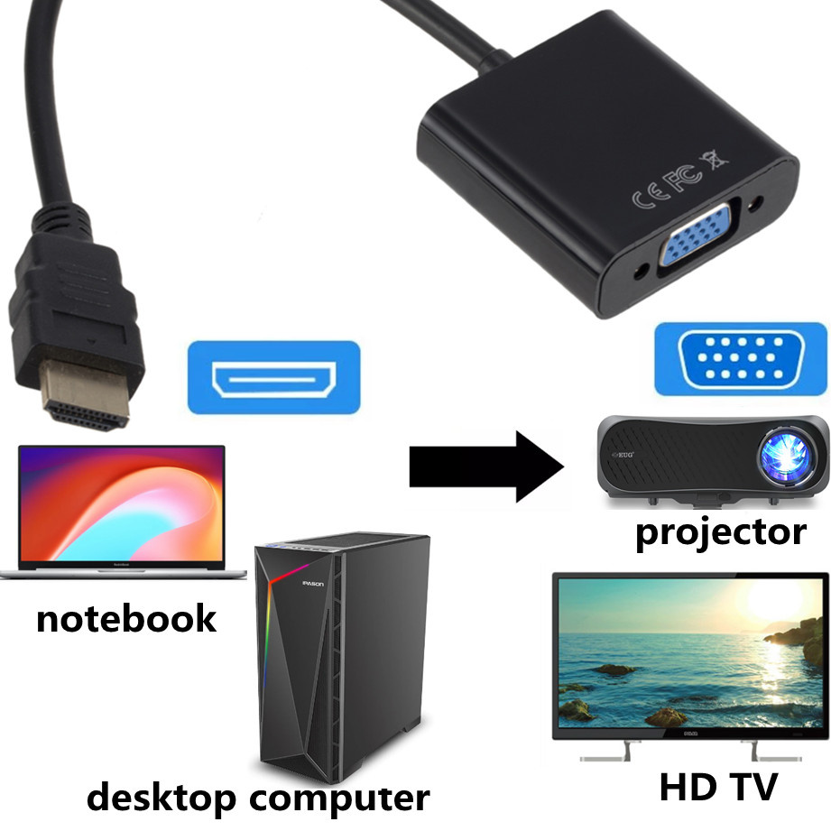HDMI 호환 VGA 어댑터 풀 HD 1080P HDT - Hdmi Adapter Tablet 리뷰 및 가격
