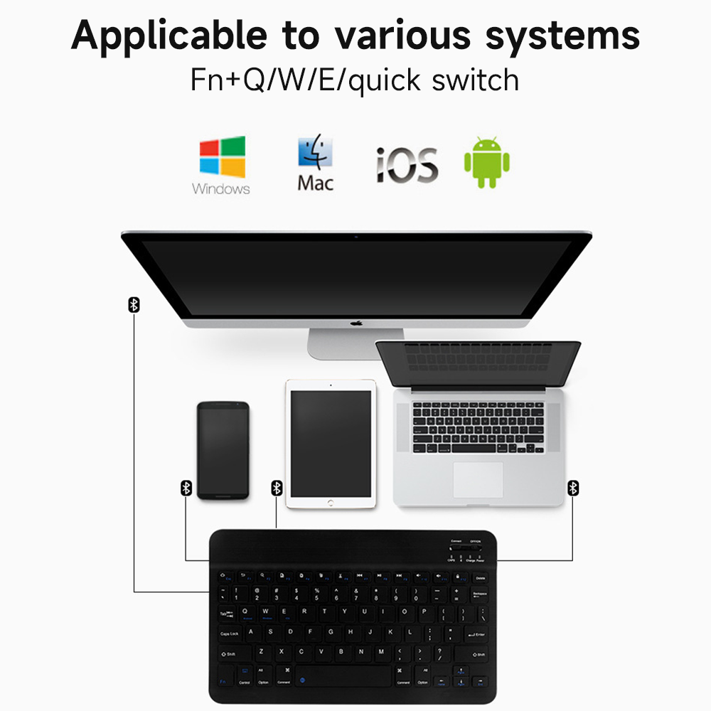 블루투스 키보드 IOS 안드로이드 윈도우용 무선 키보드 - Tablet Accessories Keyboard 리뷰 및 가격