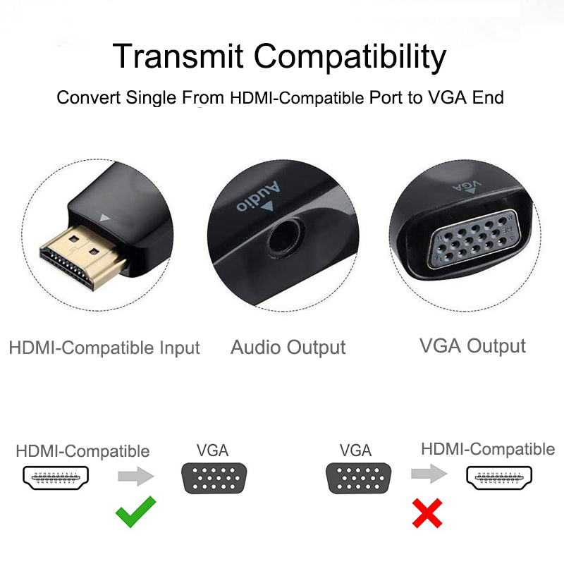 HDMI 호환 VGA 케이블 변환기 남성-Famale  - Hdmi Adapter Tablet 리뷰 및 가격