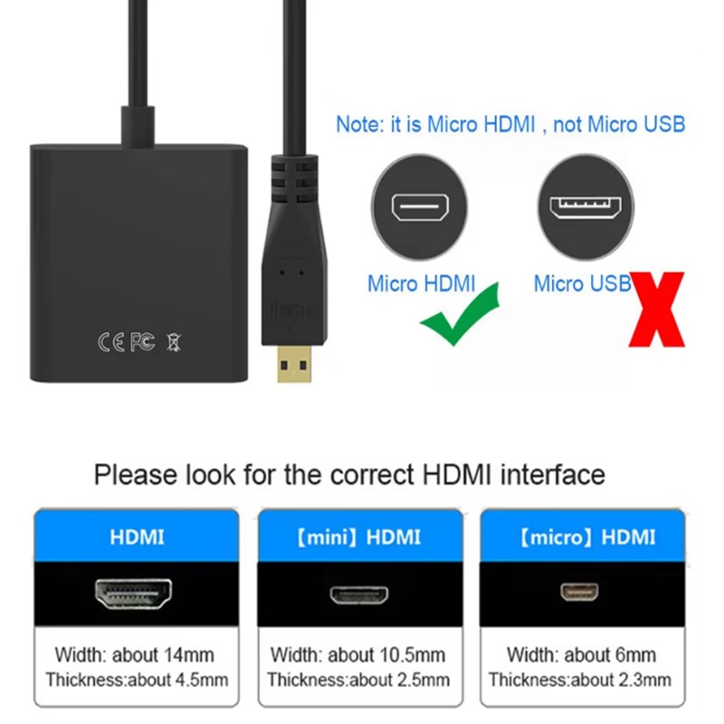 마이크로 HDMI-VGA 변환 어댑터, 마이크로 HDM - Hdmi Adapter Tablet 리뷰 및 가격