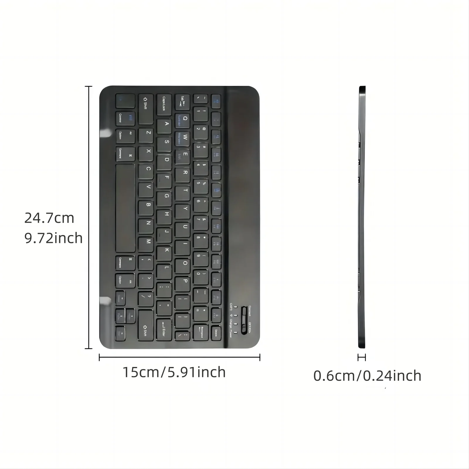 태블릿/휴대폰/노트북과 호환되는 블루투스 무선 키보드  - Tablet Accessories Keyboard 리뷰 및 가격