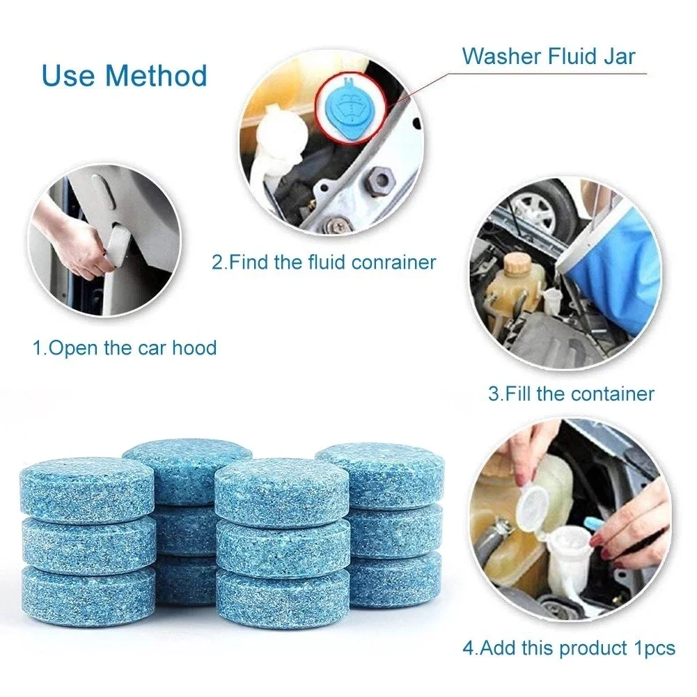 솔리드 자동차 앞 유리 클리너 발포성 정제, 앞 유리  - Tablet Accessories For Car 리뷰 및 가격