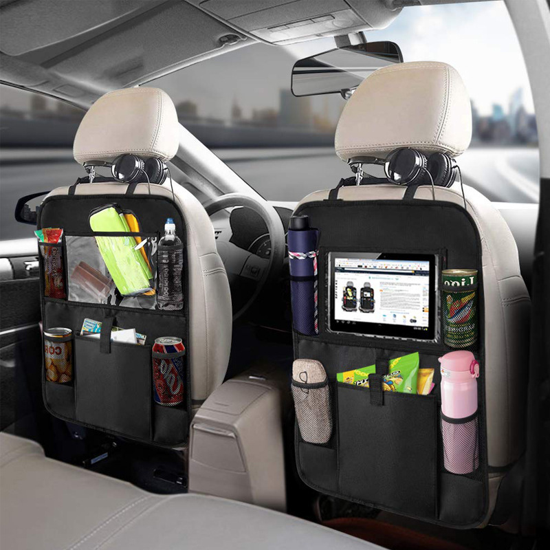 터치 스크린 태블릿 홀더가있는 자동차 뒷좌석 주최자 자 - Tablet And Accessories Bag 리뷰 및 가격