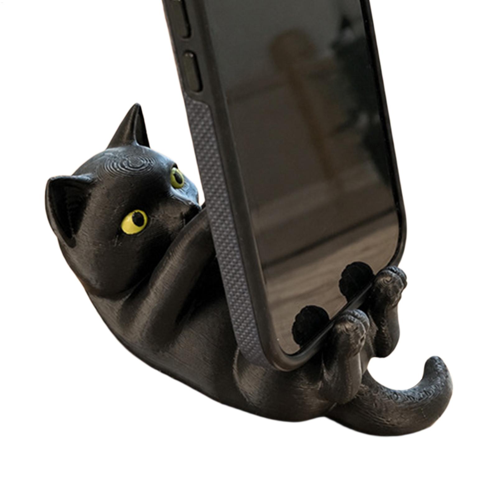 고양이 모양의 3D 프린팅 휴대폰 거치대, 장식용으로  - Tablet Accessories 3D Print 리뷰 및 가격