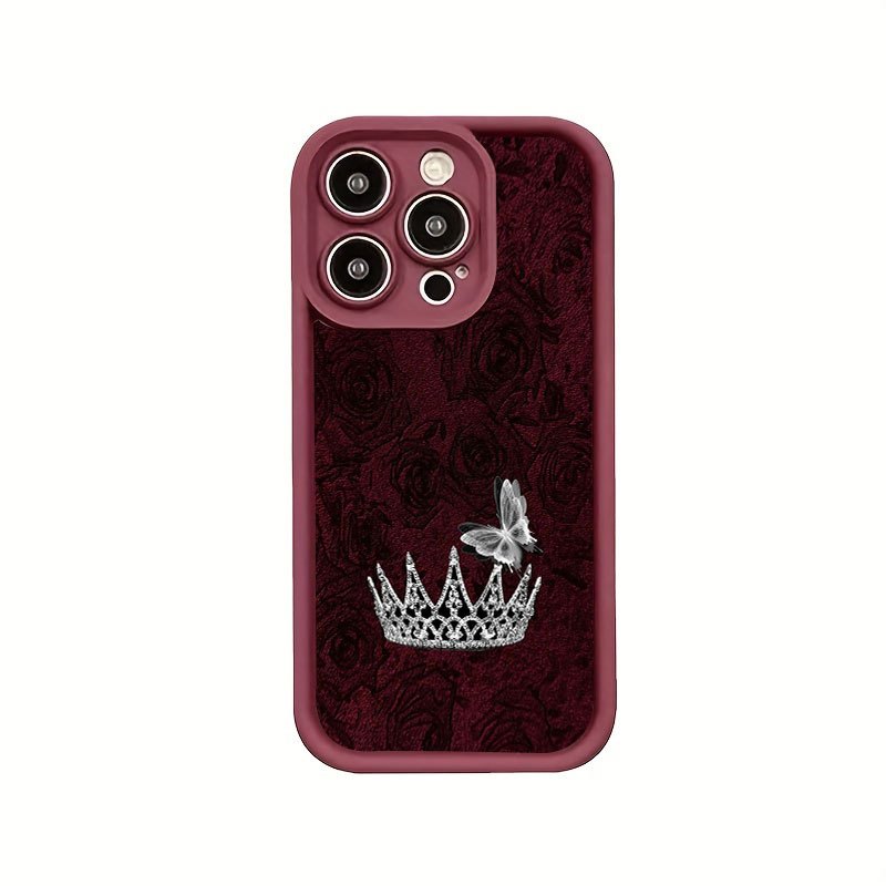 아이폰 18 프로용 빨간 장미와 은색 왕관 디자인의 휴 - Apple Iphone 15 리뷰 및 가격