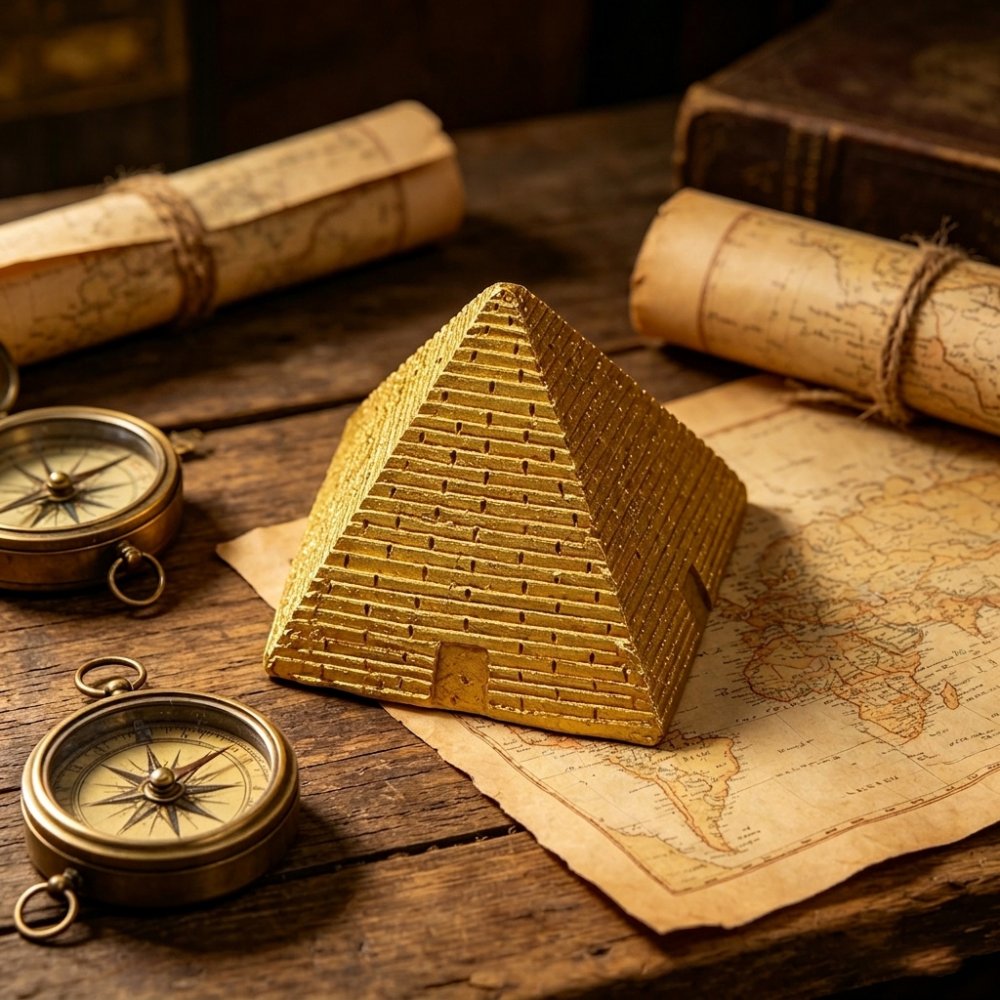 수제 레진 피라미드 장식품, 미니어처 홈 오너먼트, 창 - Office Table Accessories Unique 리뷰 및 가격