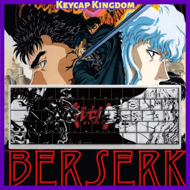 BERSERK 테마 애니메이션 키캡 98 키 기계식 키 - Tablet Accessories Keyboard 리뷰 및 가격