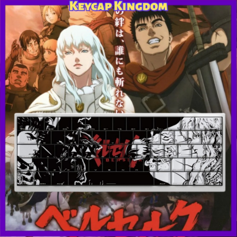 BERSERK 테마 애니메이션 키캡 98 키 기계식 키 - Tablet Accessories Keyboard 리뷰 및 가격