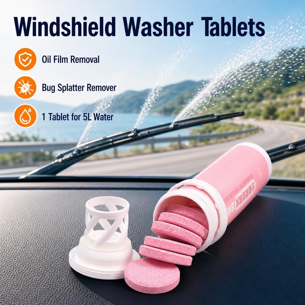 자동차 앞 유리 세정제 발포정, 벌레 흔적, 먼지, 기 - Tablet Accessories For Car 리뷰 및 가격