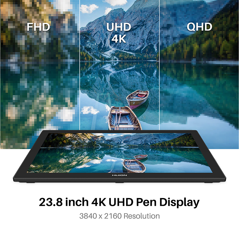 23.8 인치 Huion Kamvas Pro 24 4K - Huion Tablet Accessories 리뷰 및 가격