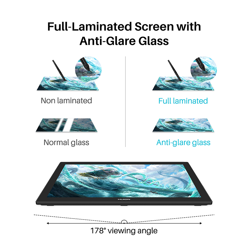 23.8 인치 Huion Kamvas Pro 24 4K - Huion Tablet Accessories 리뷰 및 가격